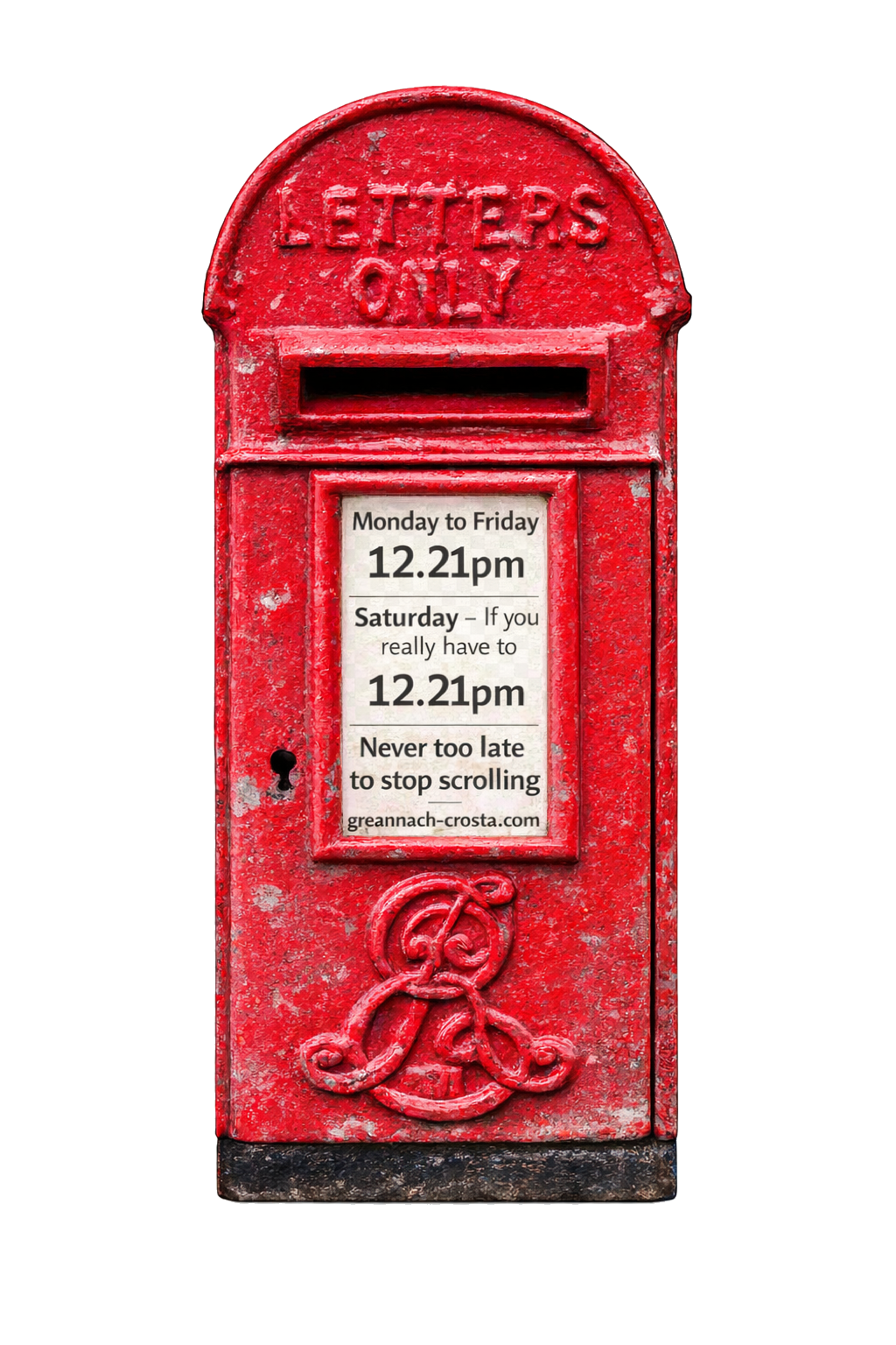 Old British red vintage letterbox